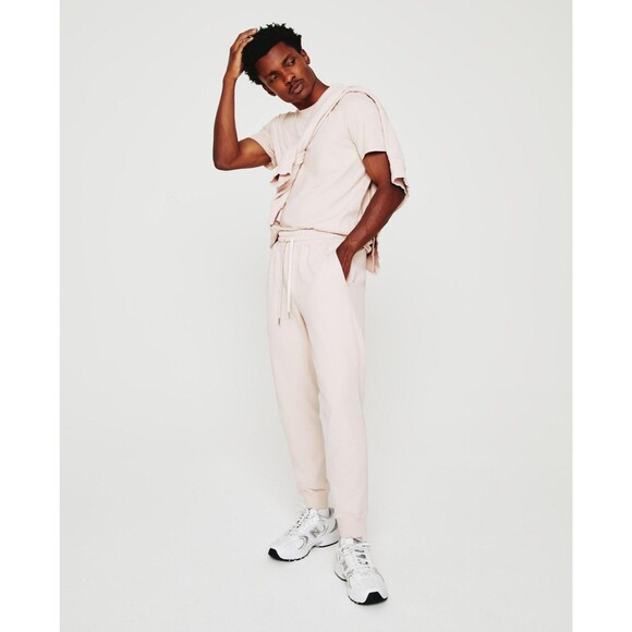 AG Jeans sz L Mens Kenji Sweatpant jogger VINTAGE PINK - Picture 1 of 16